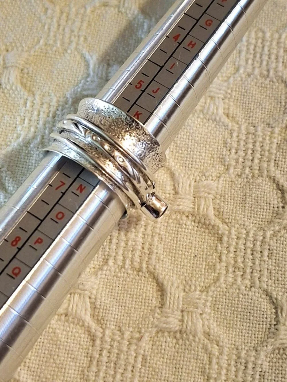 Honey Citrine  Gemstone Spinner Ring Size 6.25   NWOT  454
